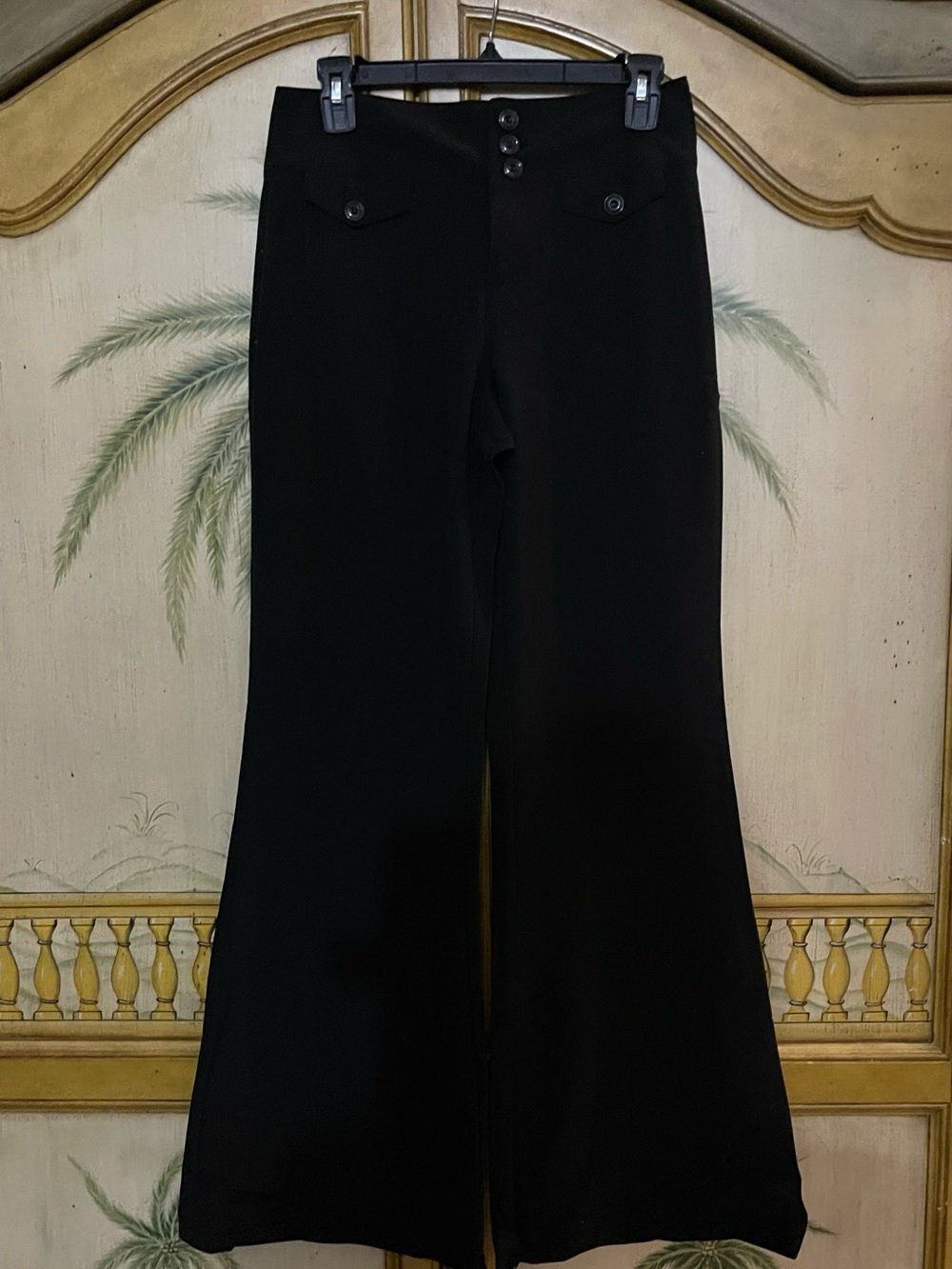 Spacegirlz size 7 Black Wide-Leg Flare Dress Pants